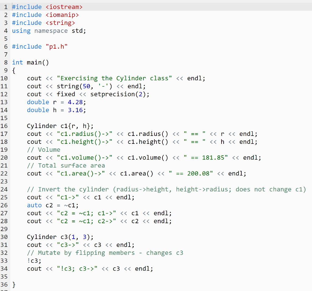 i have both P1.cpp and P1.h which i need to add code