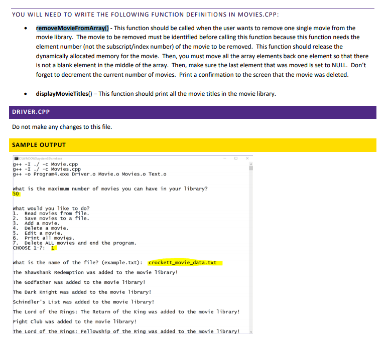 All the headers and the 3 FIXME's are in bold print. One