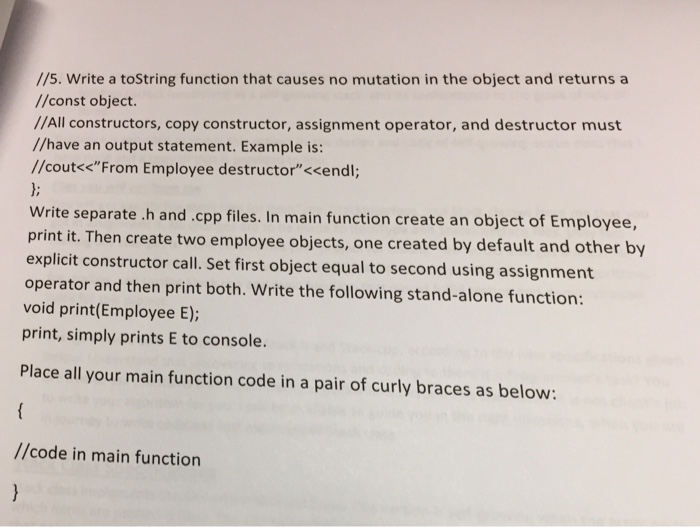 Rate; double Salary; public: //1. write separate default and explicit constructors. The