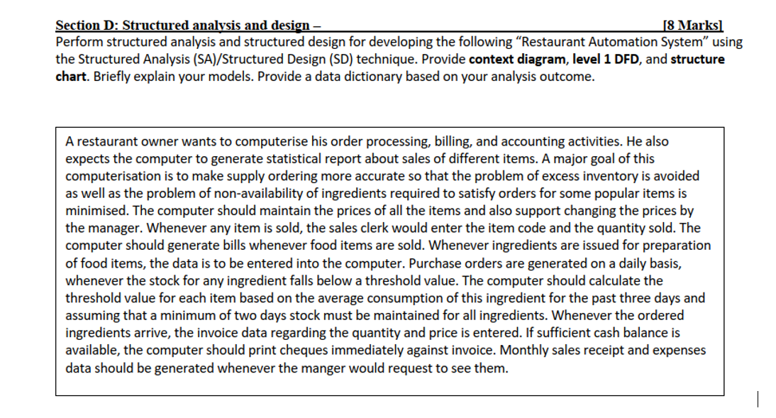  Course: Software Engineering See the image and draw all the mentioned