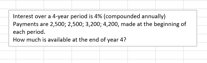 Please help me solve this on an excel file with the formulas