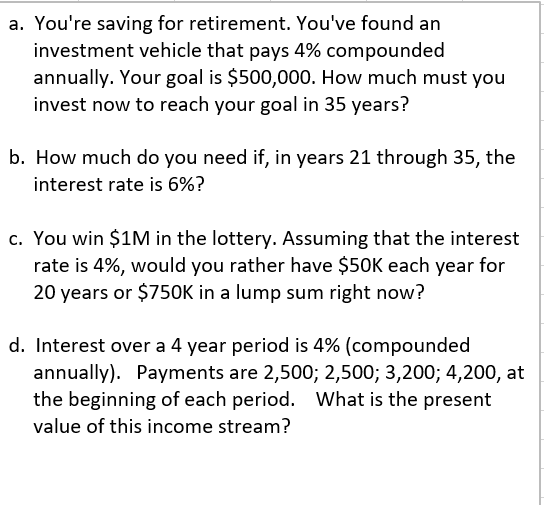and upload the screenshots. Interest over a 4-year period is 4% (compounded