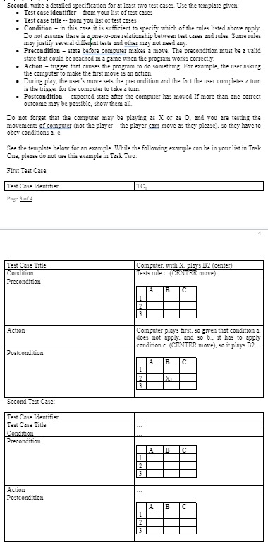  develop a program that lets a user play tic-tac-toe against the