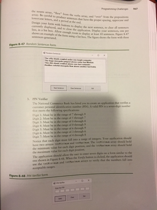 Challenges 1. Largest/Smallest Array Values Create an application that uses the Input