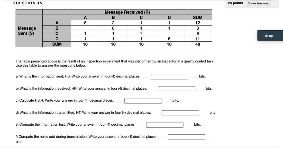 PLEASE ANSWER ENTIRE QUESTION & SHOW YOUR WORK! NEED ANSWER ASAP