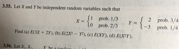 (c) E(x. 1 prob. 1/6