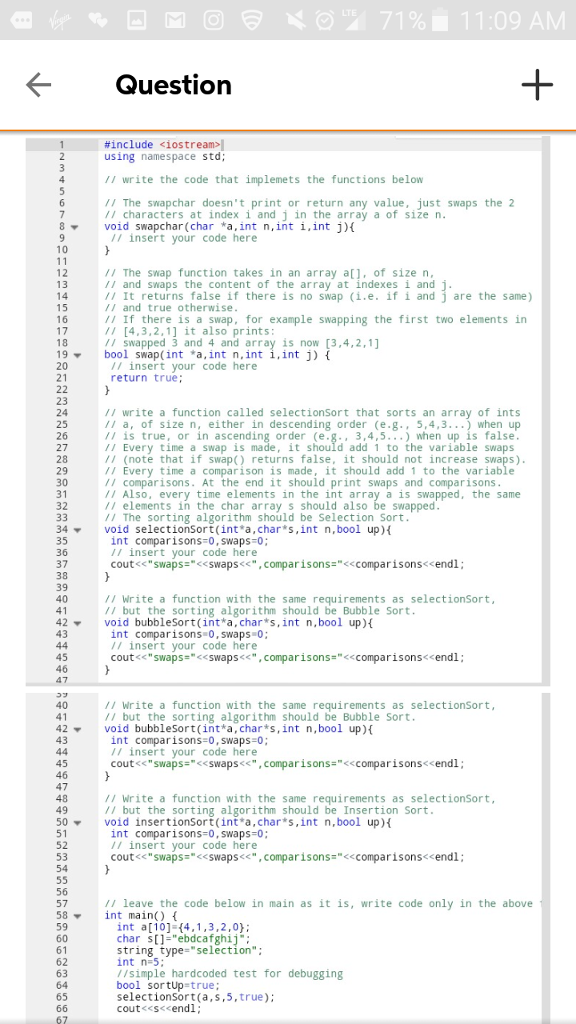  my code coplier is cpp/ c++ #include using namespace std; //