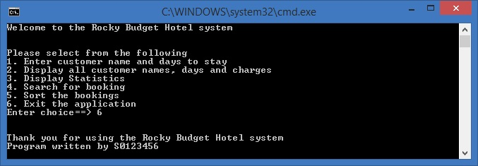 The Java source code: Booking.java Hotel.java 2. A report including an UML