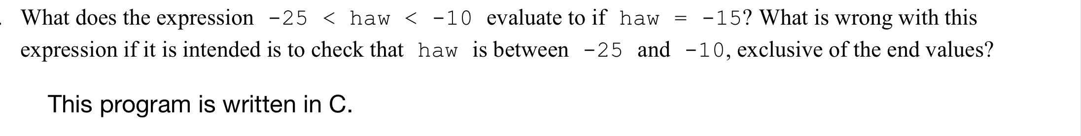 undefined What does the expression -25