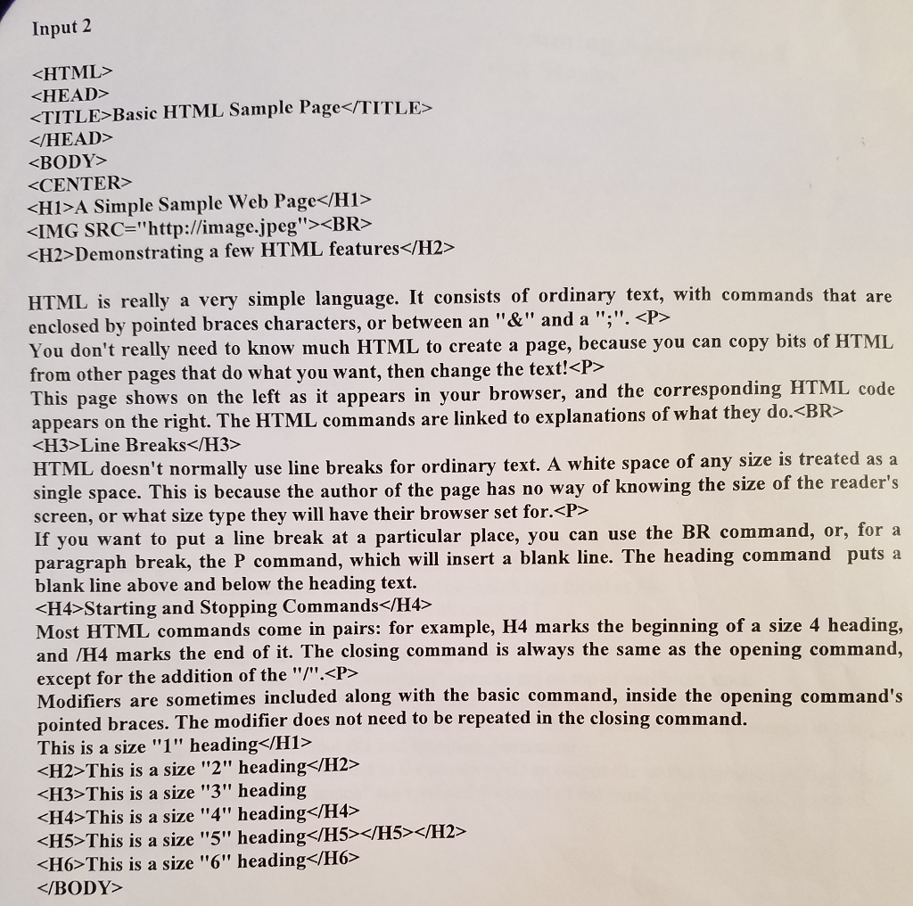 matching indicator for the tags, and the appropriate infile and outfile, as