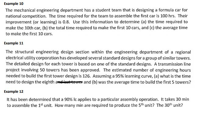 Example 10 The mechanical engineering department has a student team that