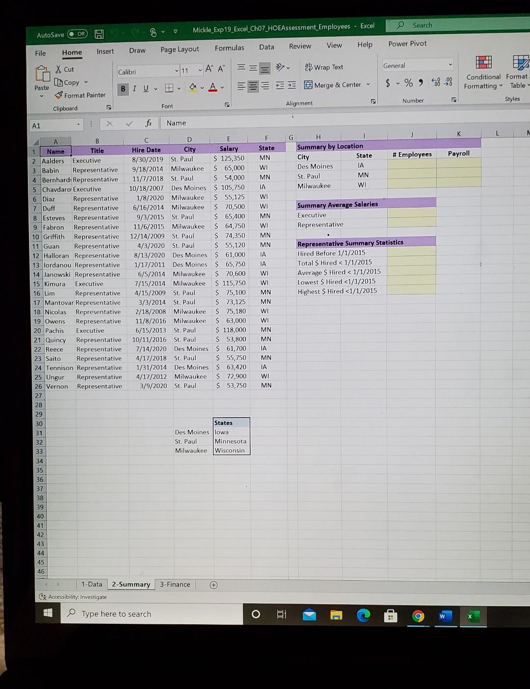 create a map, and use financial functions to complete a loan amortization
