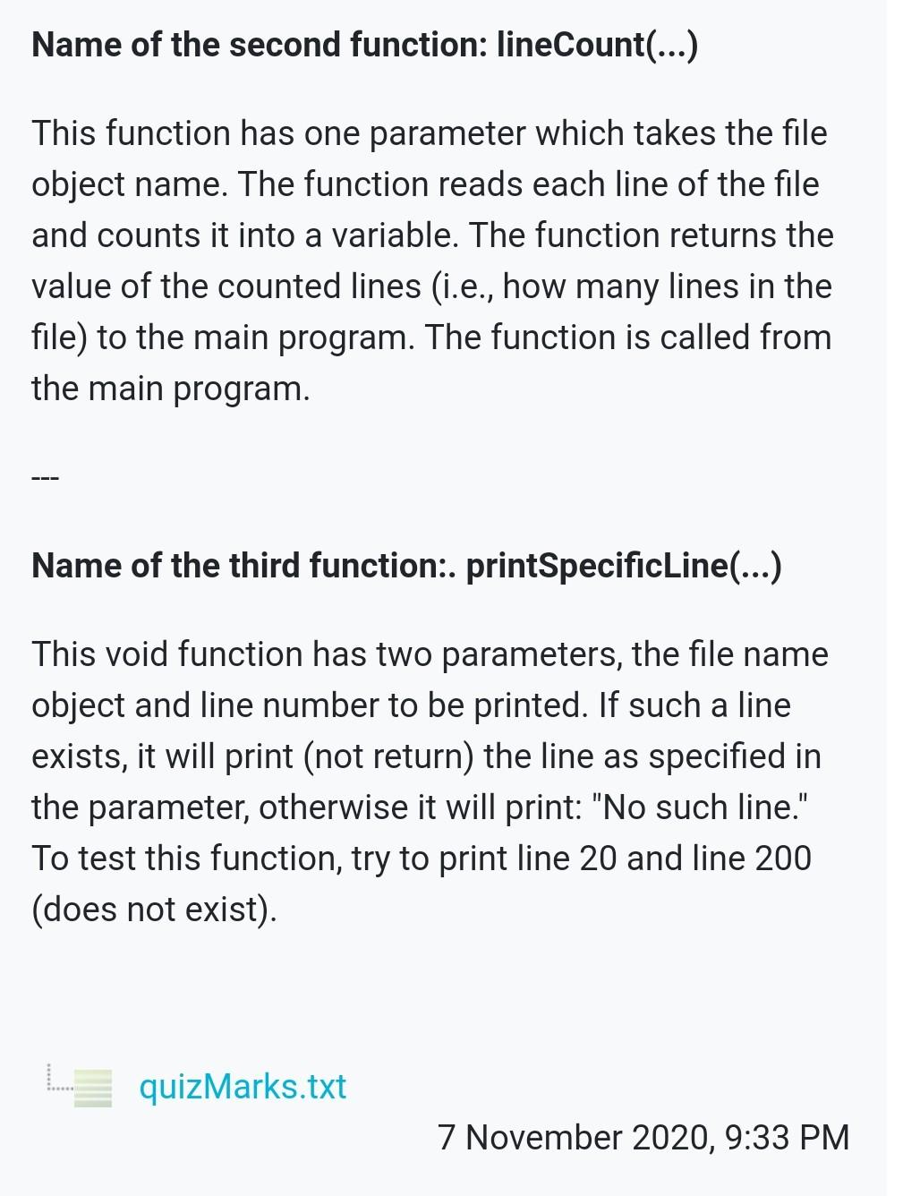 submit your own work. Start your code with three comment lines explaining