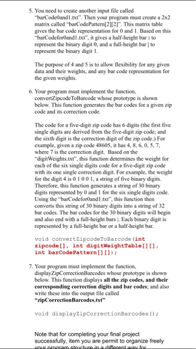 scheme for a five-digit zip code is shown in the below figure.