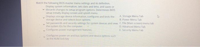 initial computer power on and start up a number of events occur
