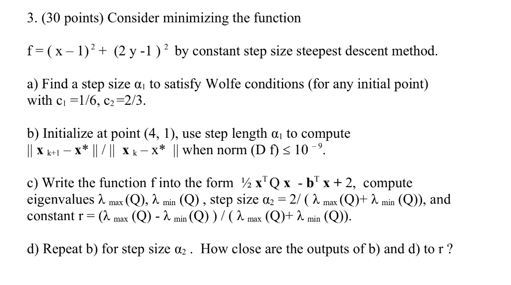 please use Python or Matlab to show all the work 3. (30