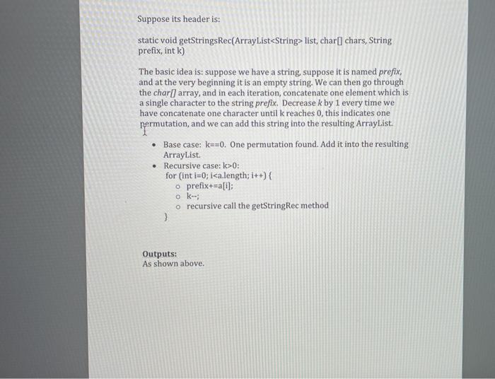 Permutations (25) Description: Given a set of characters and a positive integer