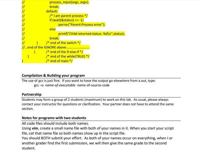 that you can work from. You build your program from it. Read