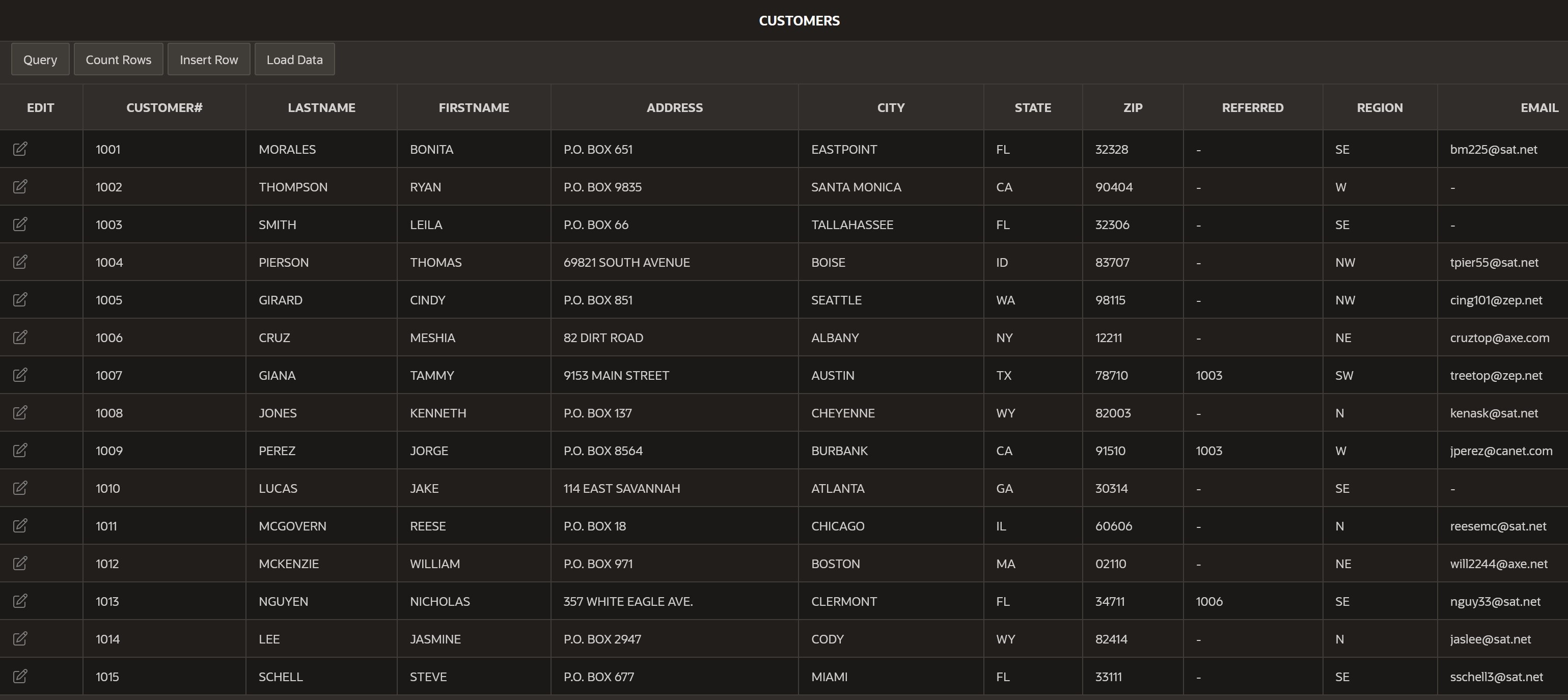 the first occurrence of a 3 in the customer number, if it
