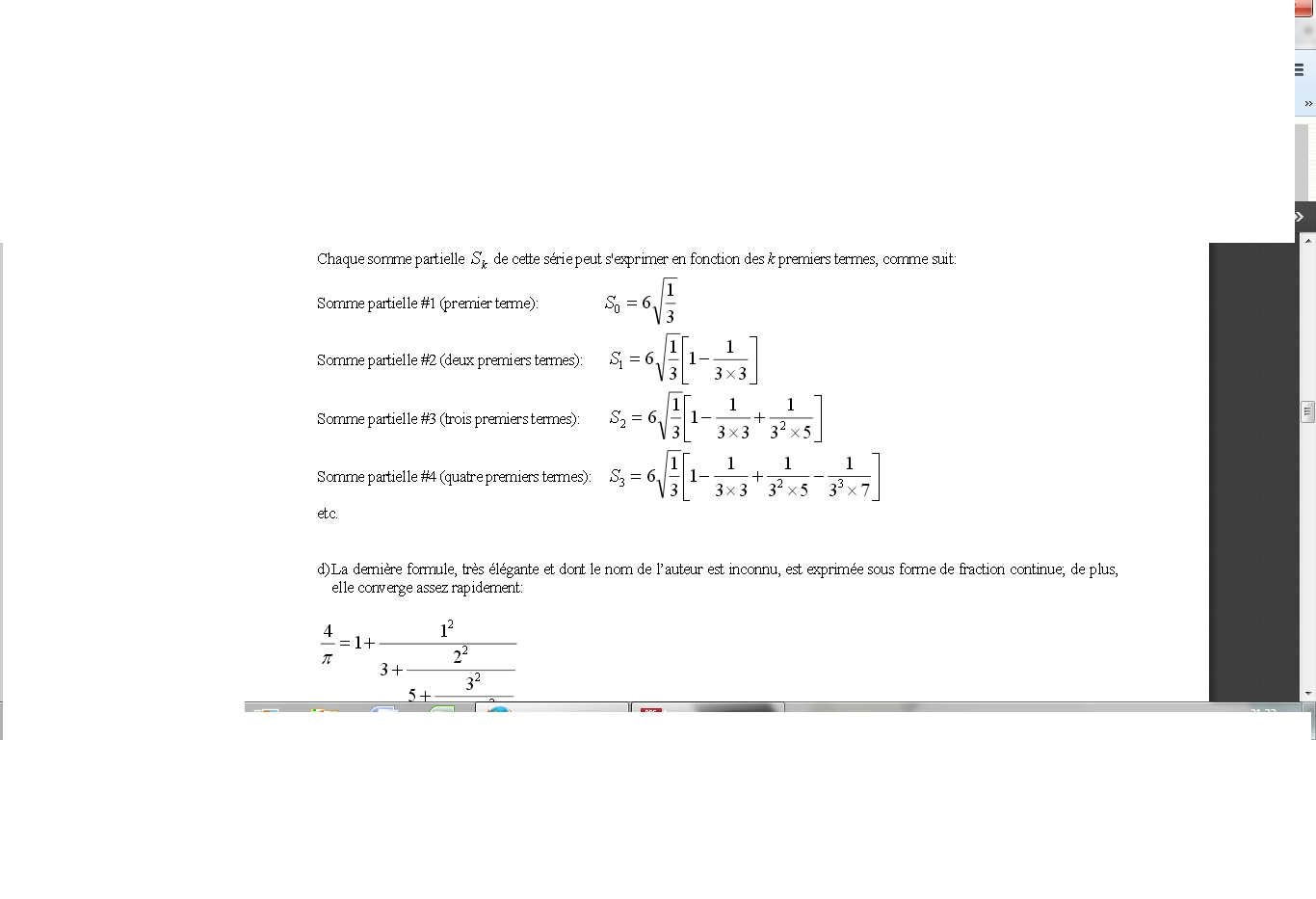 these formulas convergence rate. Each formula will be calculated by a different