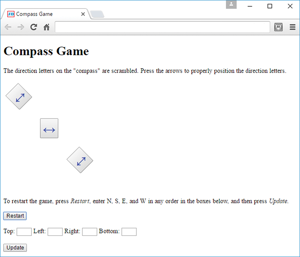 west) as shown in the sample sessions first screenshot, and asks the
