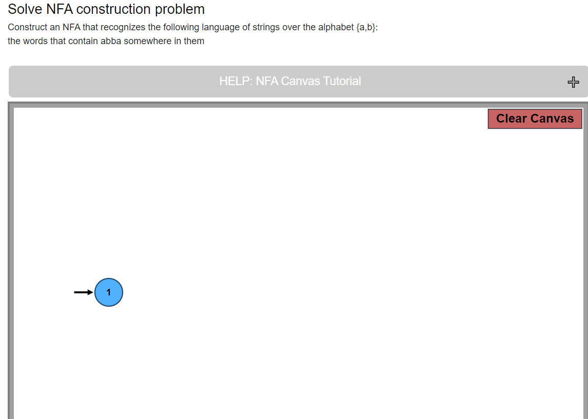 Solve NFA construction problem Construct an NFA that recognizes the following