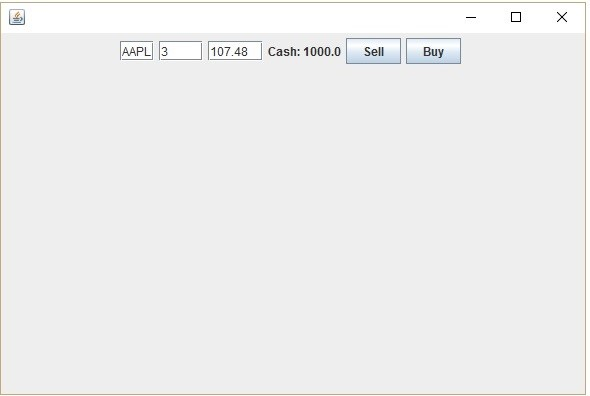 to buy, sell and view stocks in a stock portfolio. This document