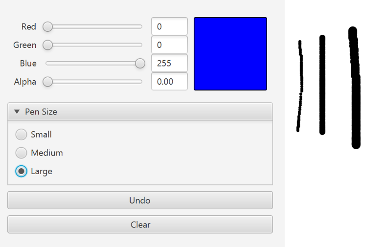 (Java) I'm trying to changing a Sliders value should update the color