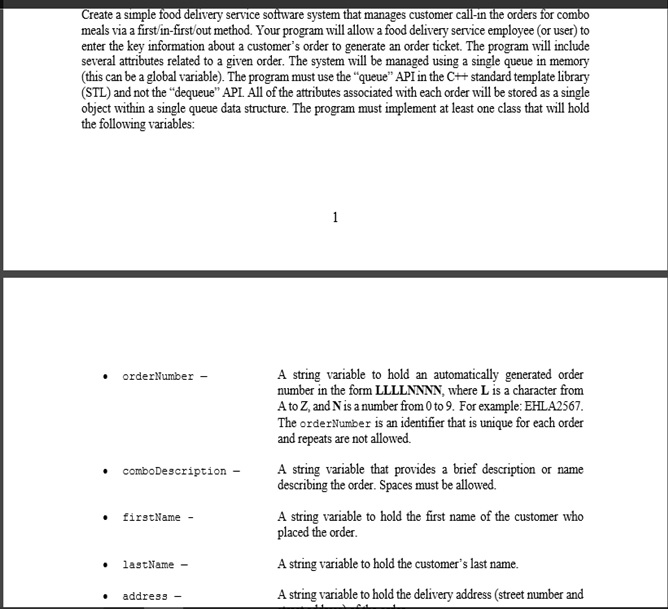  The address- should be a string variable to hold the delivery