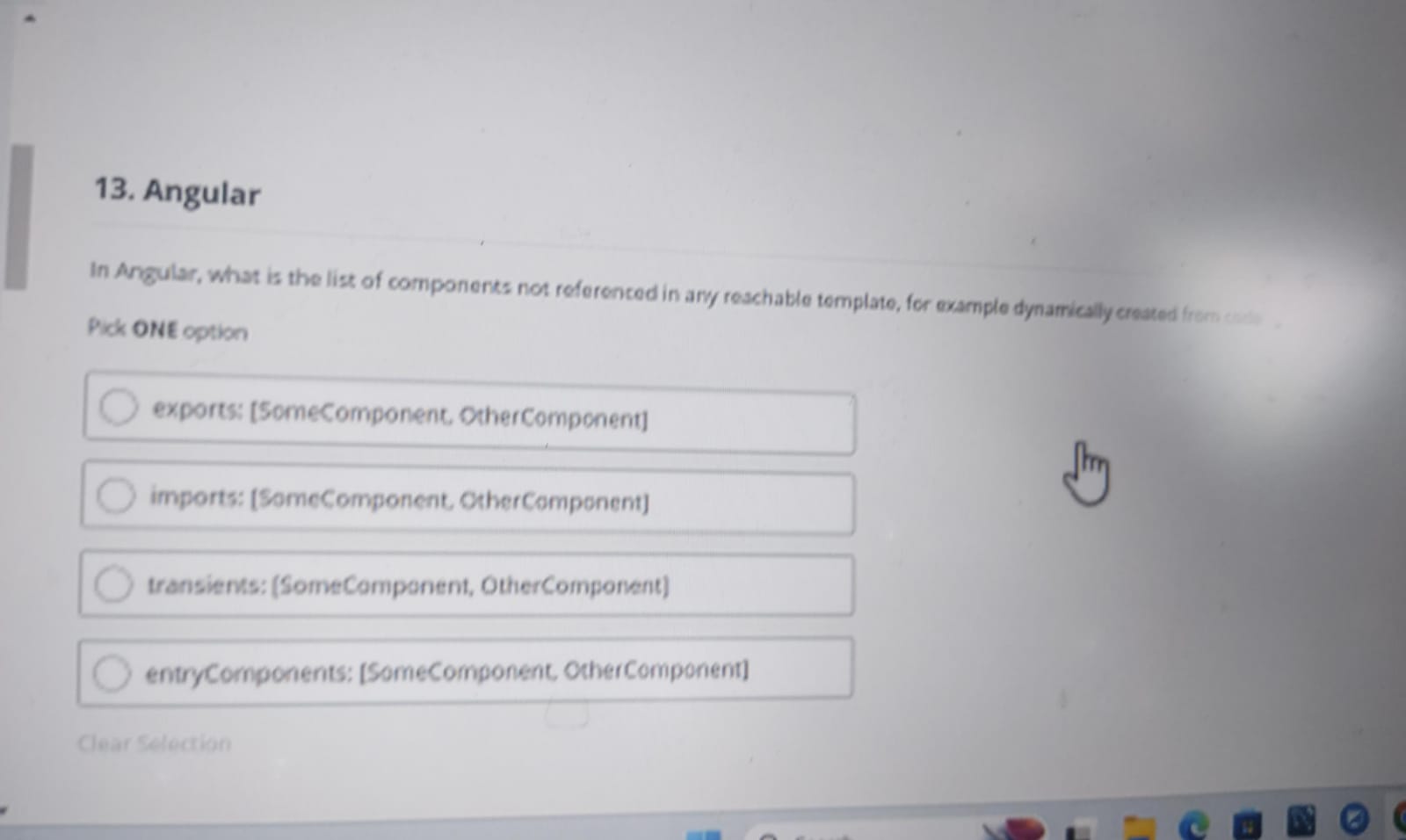  Angular Pick ONE option You can create a service and share