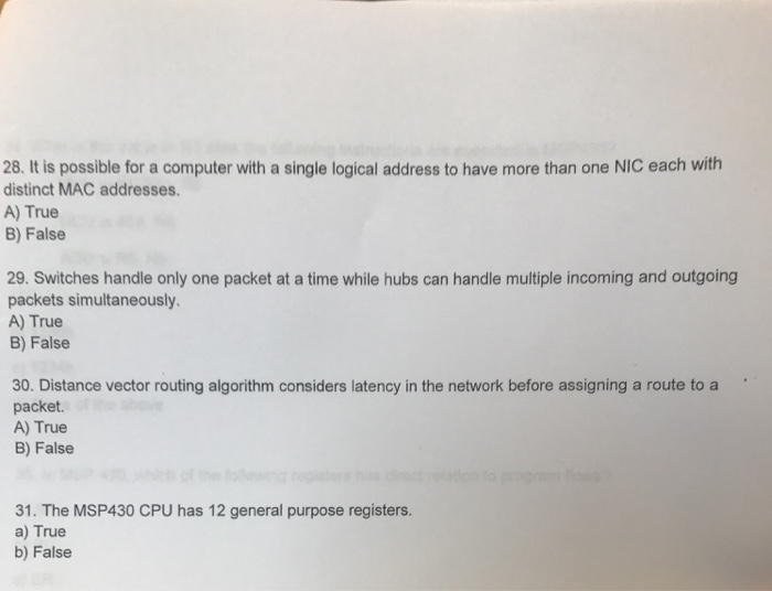  It is possible for a computer with a single logical address