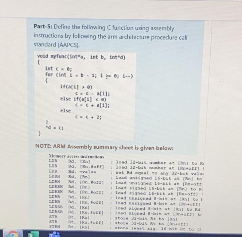 Help needed in Embedded Systems Problem ! Thanx Part-5: Define the following