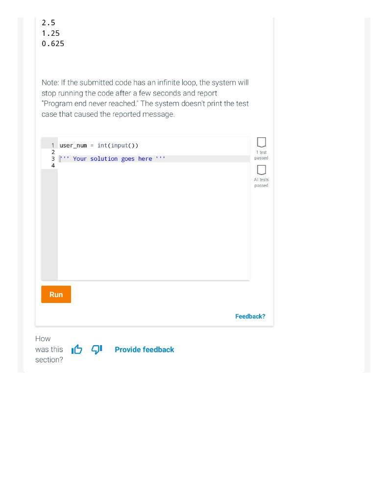 help but have had negative results. Note: If the submitted code has