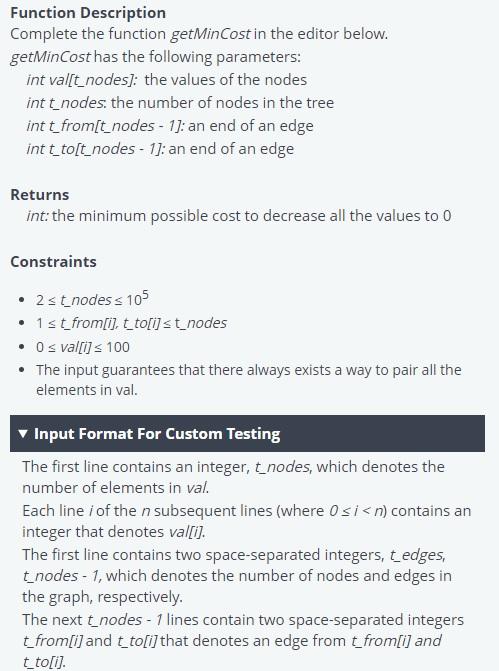 and t_nodes - 1 edges where the ith edge connects the nodes