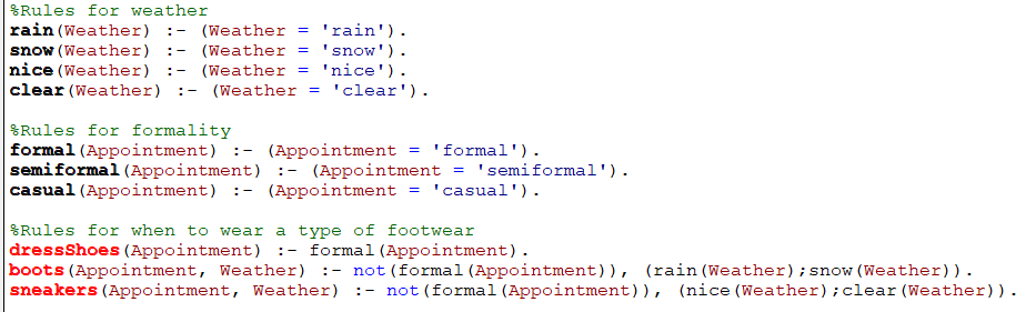 I would like to write a prolog program that decides which pair