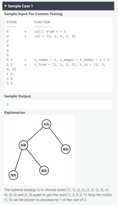 ith node. In a single operation, two nodes can be selected, and