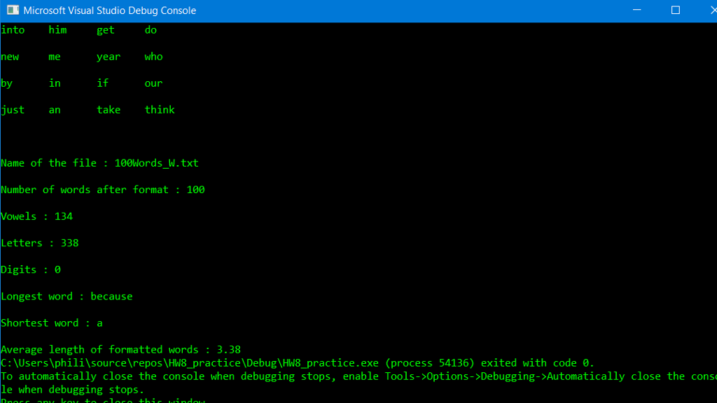// HW8_practice.cpp : This file contains the 'main' function. Program execution begins