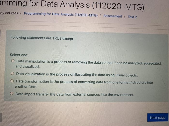 frame. The "variables" refer to the Select one: O none of the