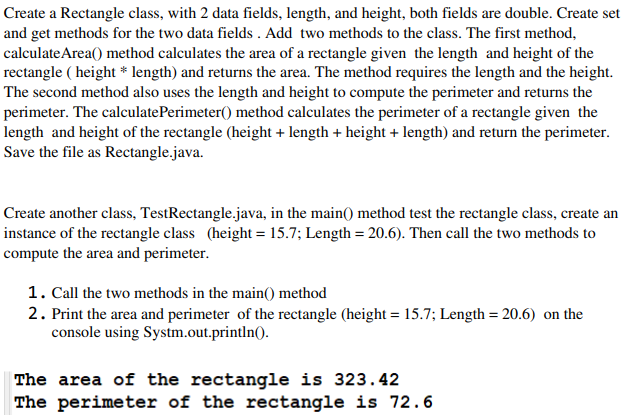 HELP WITH JAVA CODE!!! COPY PASTE NEEDED (wanted output is listed) Create