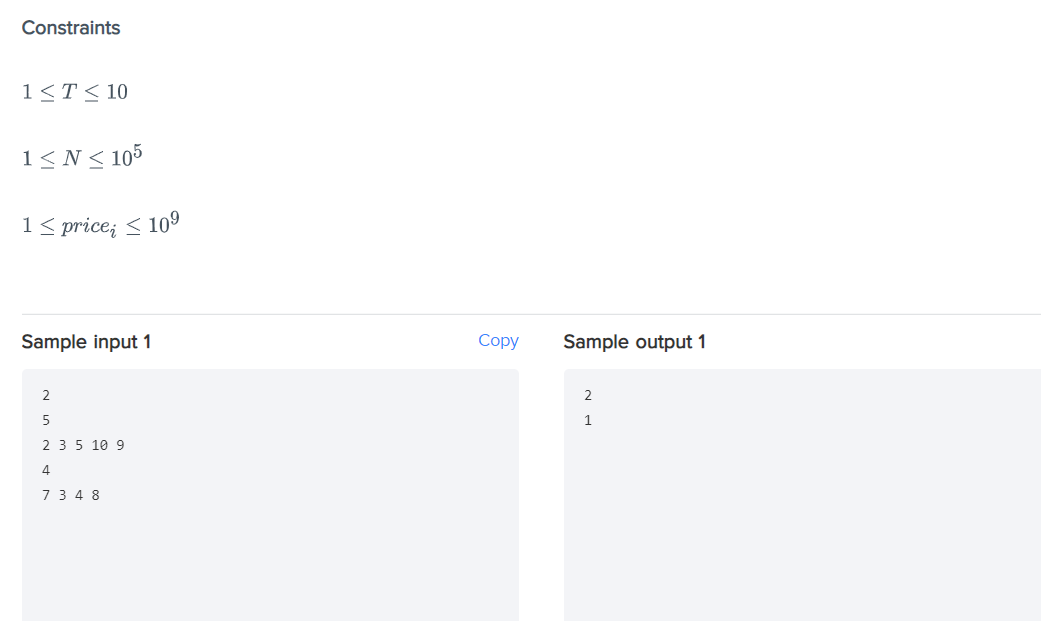 a stock for N days. Each day you will sell the stock