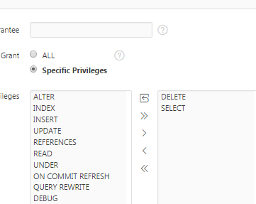 users are able to work with database objects created by you or