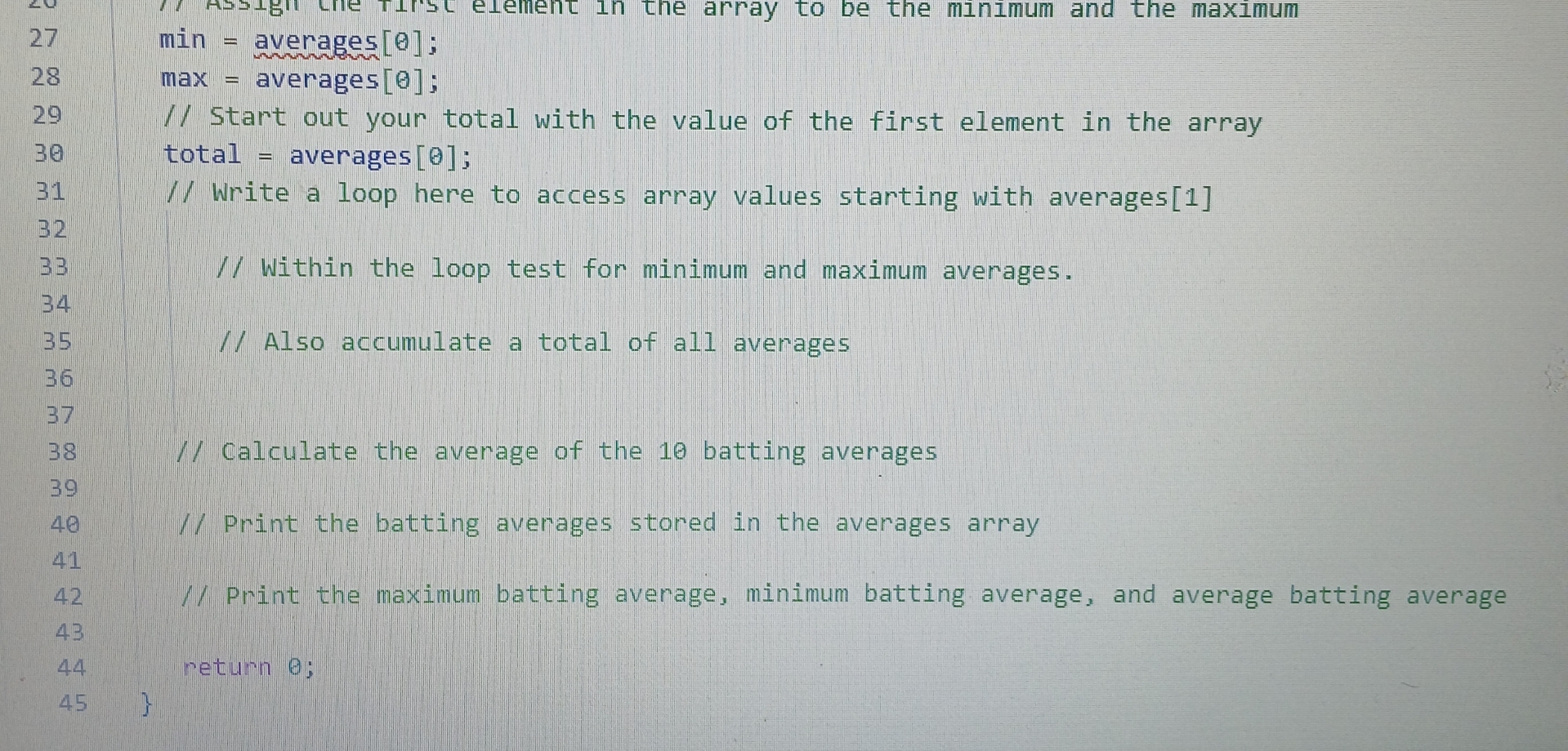  ... can someone help me with this coding assignment? How to