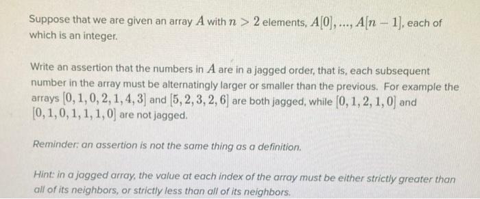  "Predicate Logic: Assertion" (I do not need a program to figure