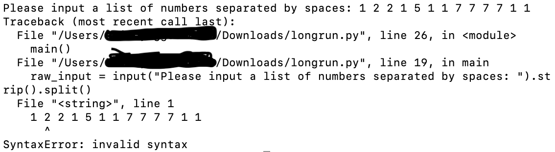 I am trying to write code that can be run through the