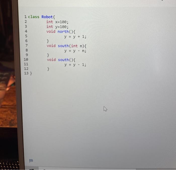 Moodle) to add meth- ods void east) and void west(). These methods
