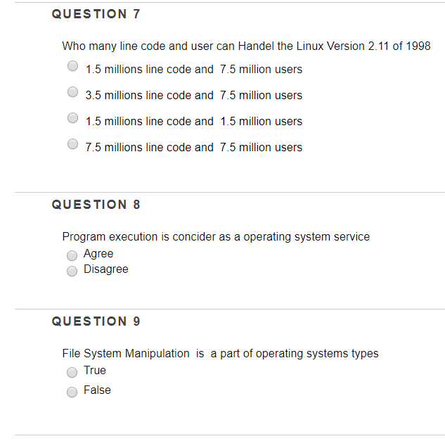 QUESTION 7 Who many line code and user can Handel the