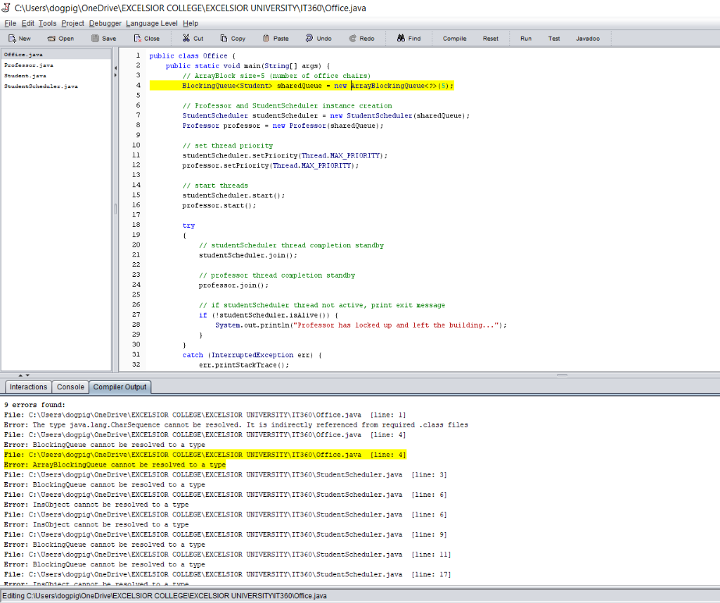 class Office { public static void main(String[] args) { // ArrayBlock size=5