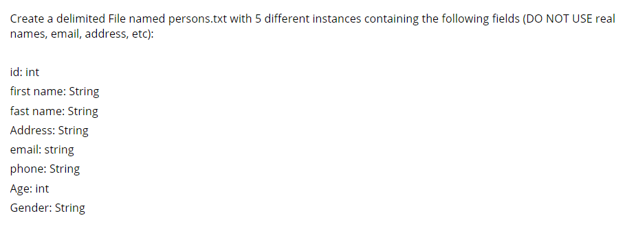  Thank you for the help! in java please, thank you Create