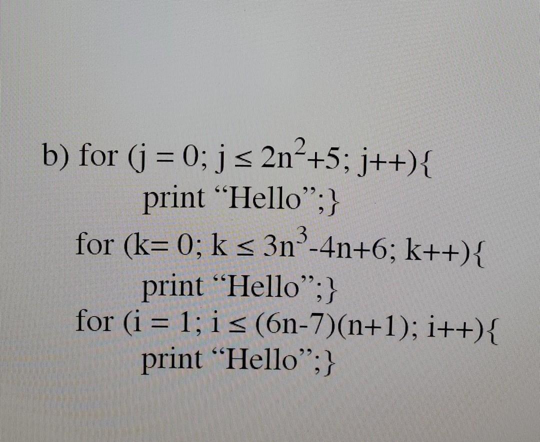 printed? Express that number using summation, then give a closed form formula