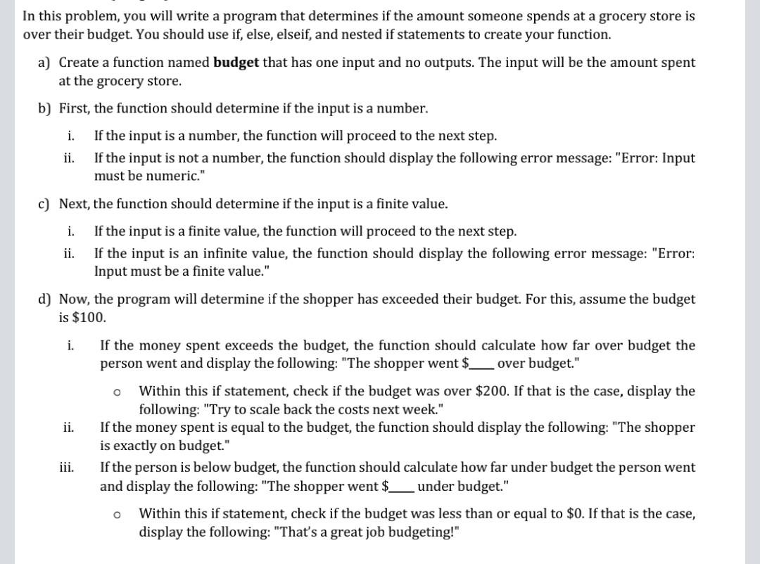 help using matlab In this problem, you will write a program